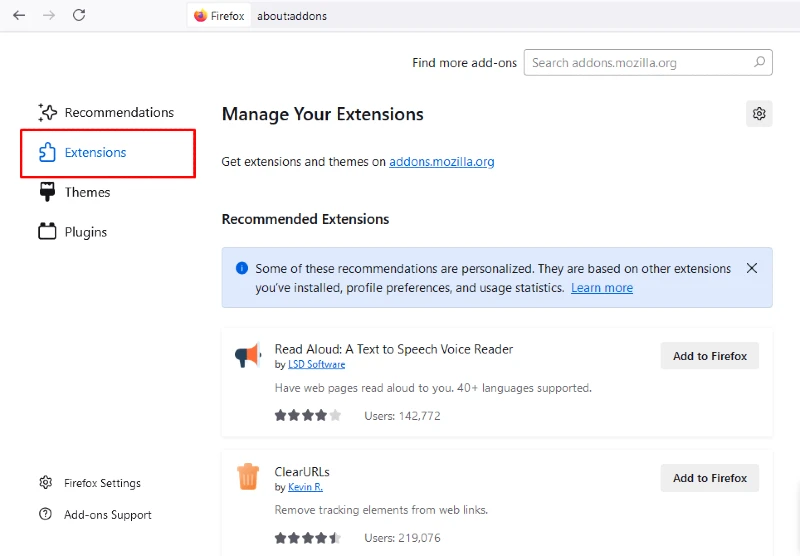 firefox extension