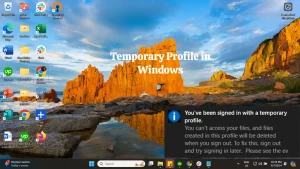 How to Fix Temporary Profile in Windows